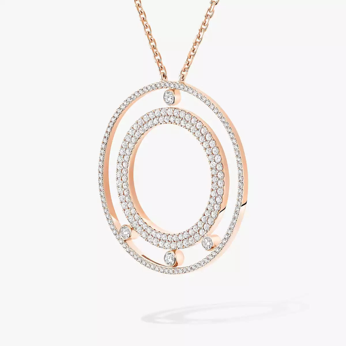 [Avelora]MOVE ROMANE LONG PAVÉ DIAMOND NECKLACE