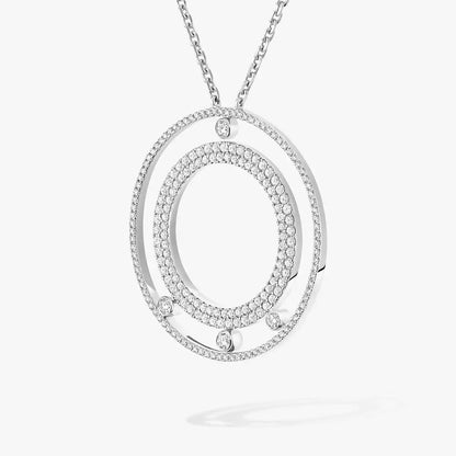 [Avelora]MOVE ROMANE LONG PAVÉ DIAMOND NECKLACE