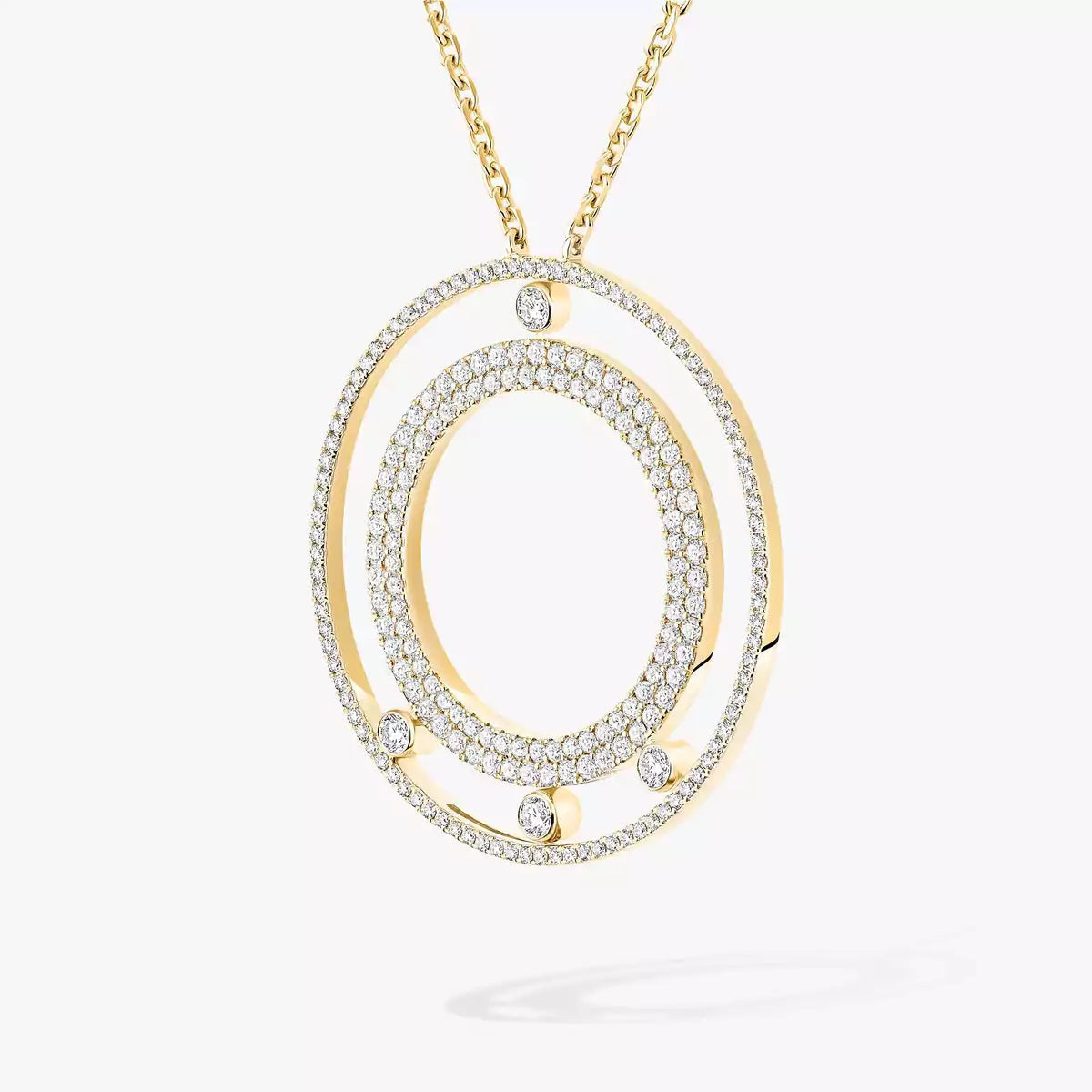 [Avelora]MOVE ROMANE LONG PAVÉ DIAMOND NECKLACE