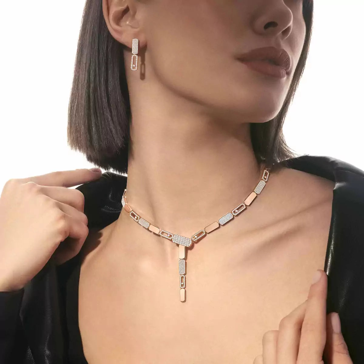 [Avelora]IMPERIAL MOVE SM DIAMOND EARRINGS