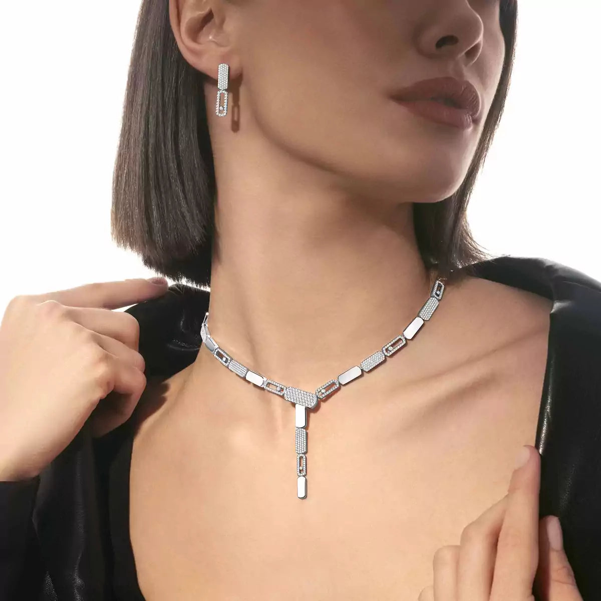 [Avelora]IMPERIAL MOVE SM DIAMOND EARRINGS