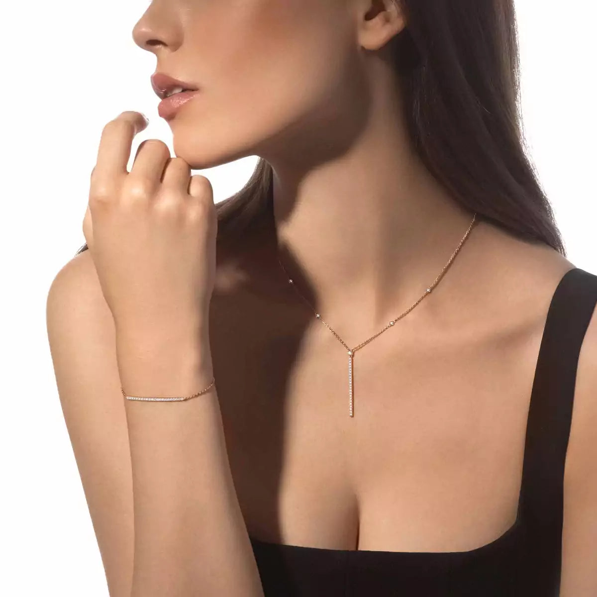 [Avelora]MY TWIN TOI & MOI DIAMOND THIN BANGLE