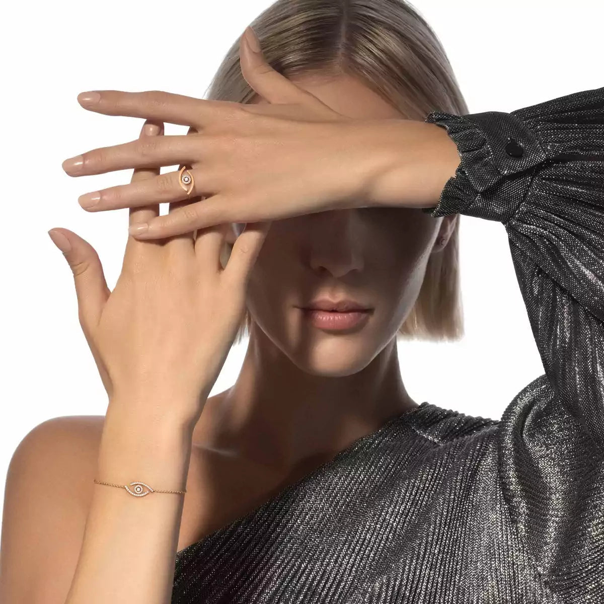 [Avelora]LUCKY EYE PAVÉ-SET DIAMOND BRACELET