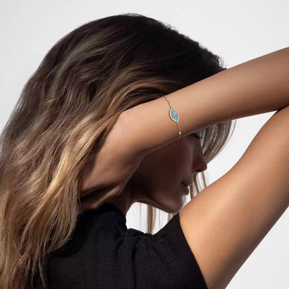 [Avelora]LUCKY EYE DIAMOND BRACELET