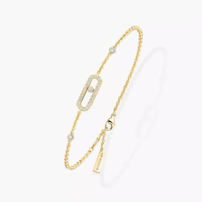 [Avelora]MOVE UNO DIAMOND BRACELET