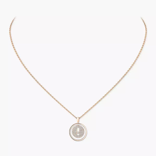 [Avelora]LUCKY MOVE FULL PAVÉ DIAMOND NECKLACE