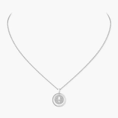[Avelora]LUCKY MOVE FULL PAVÉ DIAMOND NECKLACE