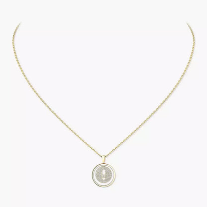 [Avelora]LUCKY MOVE FULL PAVÉ DIAMOND NECKLACE