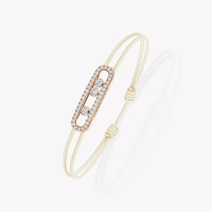 [Avelora]CARE(S) PAVÉ CORD BRACELET