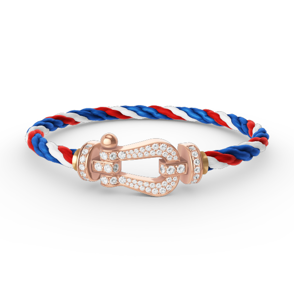 [Avelora]FORCE LARGE HORSESHOE FULL DIAMOND BRACELET - ROSE GOLD