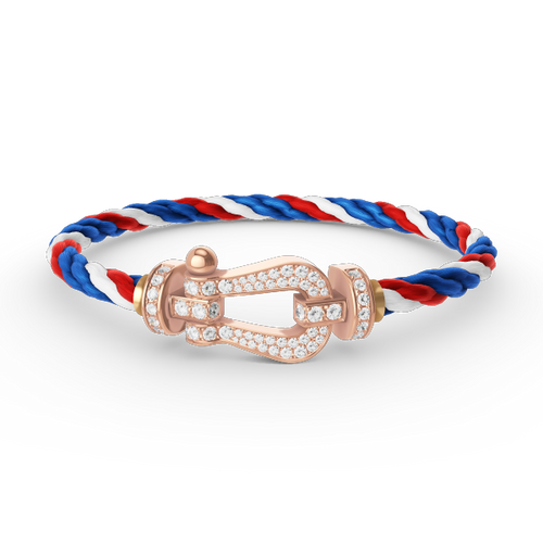 [Avelora]FORCE LARGE HORSESHOE FULL DIAMOND BRACELET - ROSE GOLD