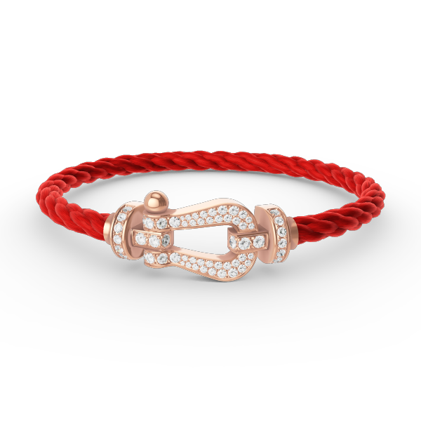 [Avelora]FORCE LARGE HORSESHOE FULL DIAMOND BRACELET - ROSE GOLD