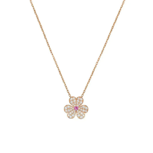 [Avelora]PAVÉ DIAMOND BUTTERFLY CHARM NECKLACE