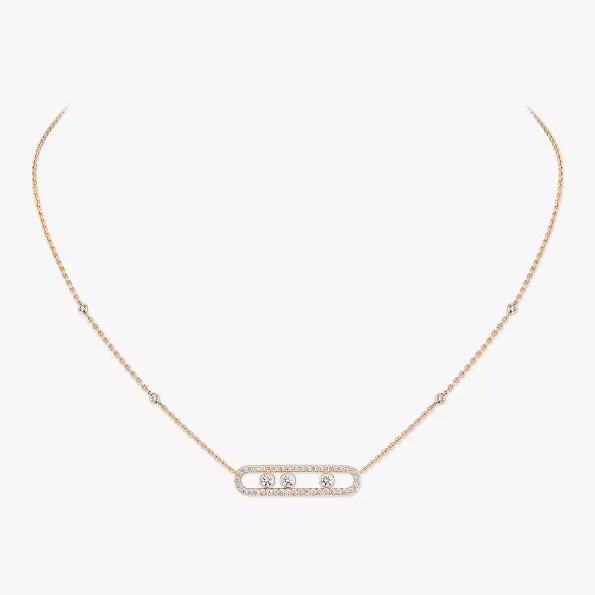 [Avelora]MOVE PAVÉ FULL DIAMOND NECKLACE