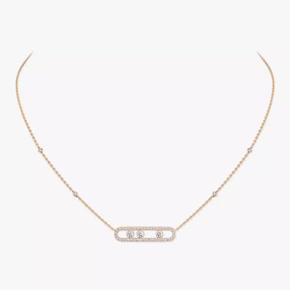 [Avelora]MOVE PAVÉ FULL DIAMOND NECKLACE