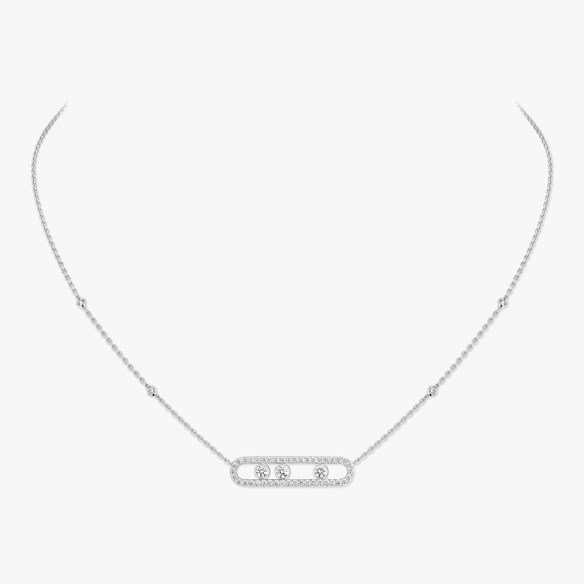 [Avelora]MOVE PAVÉ FULL DIAMOND NECKLACE