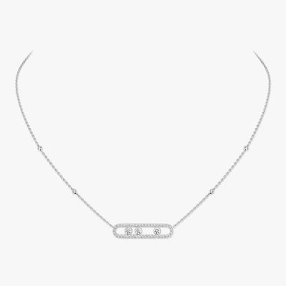 [Avelora]MOVE PAVÉ FULL DIAMOND NECKLACE