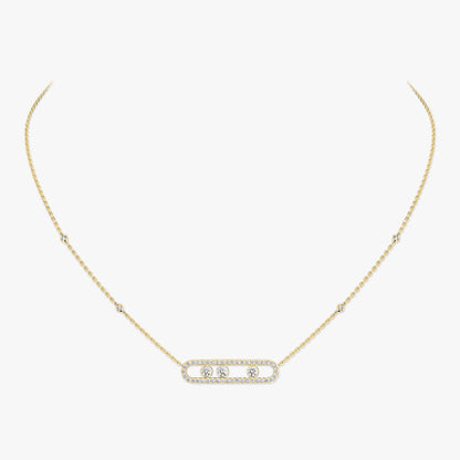 [Avelora]MOVE PAVÉ FULL DIAMOND NECKLACE