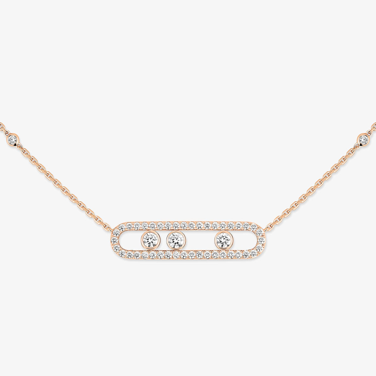 [Avelora]MOVE PAVÉ FULL DIAMOND NECKLACE