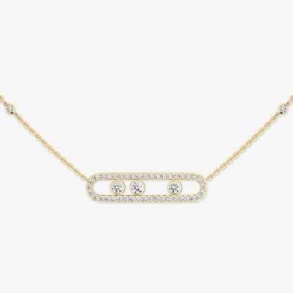 [Avelora]MOVE PAVÉ FULL DIAMOND NECKLACE
