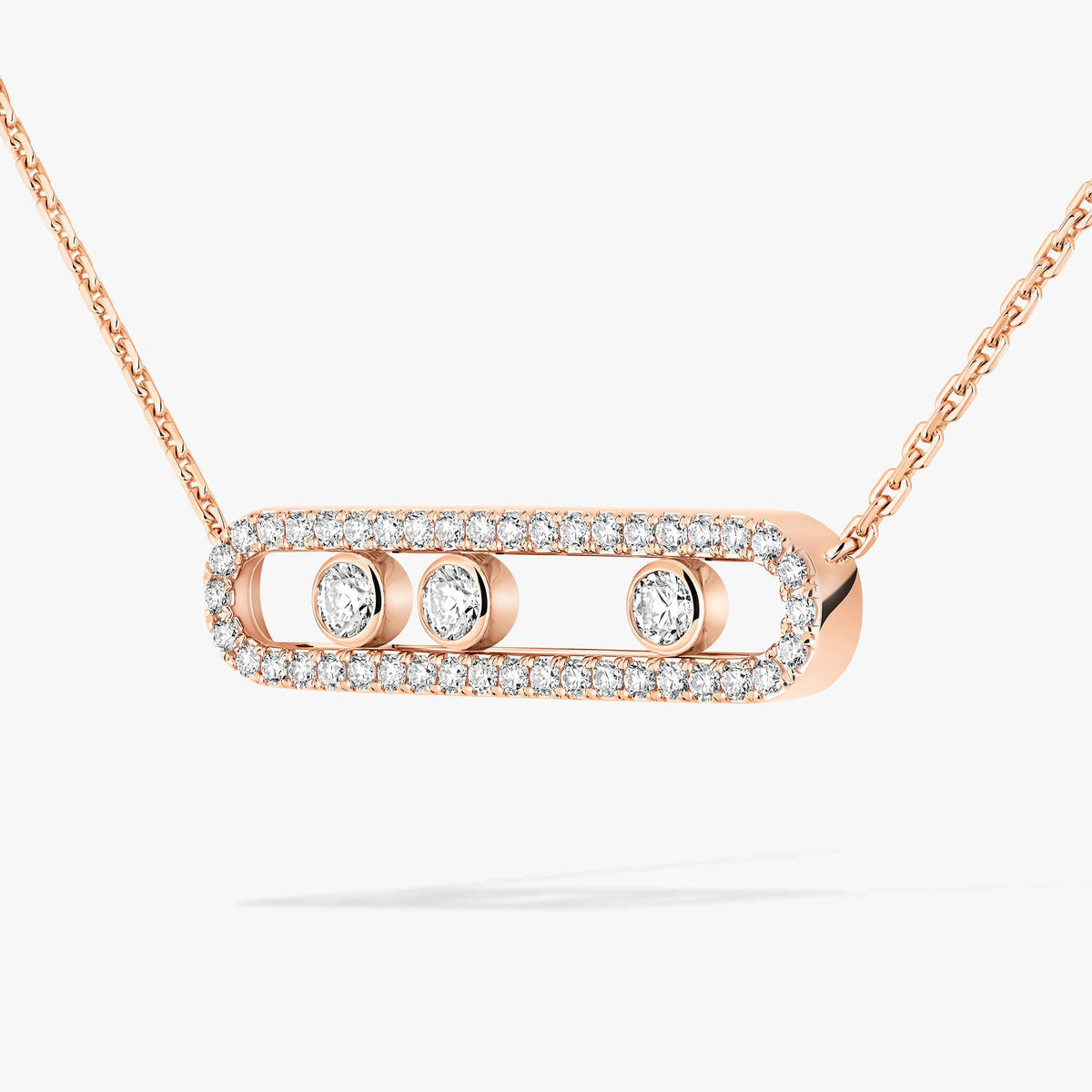 [Avelora]MOVE PAVÉ FULL DIAMOND NECKLACE