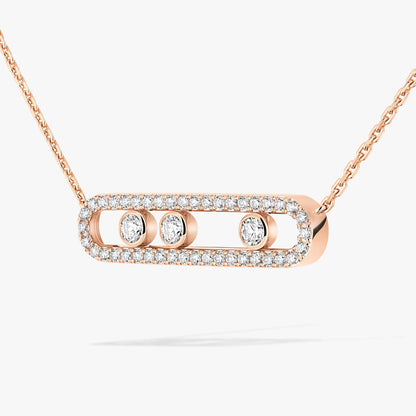 [Avelora]MOVE PAVÉ FULL DIAMOND NECKLACE