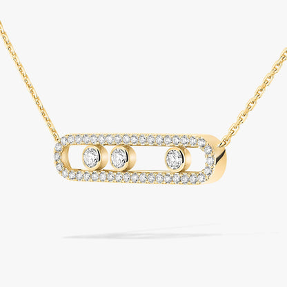 [Avelora]MOVE PAVÉ FULL DIAMOND NECKLACE