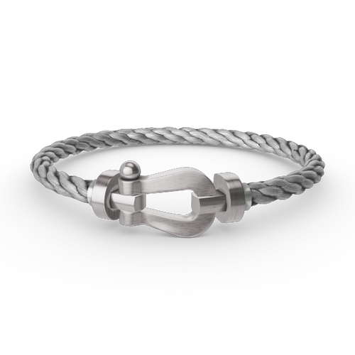 [Avelora]FORCE LARGE HORSESHOE BRACELET - WHITE GOLD