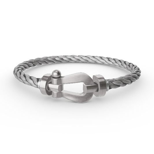 [Avelora]FORCE LARGE HORSESHOE BRACELET - WHITE GOLD