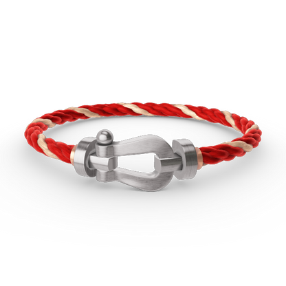 [Avelora]FORCE LARGE HORSESHOE BRACELET - WHITE GOLD