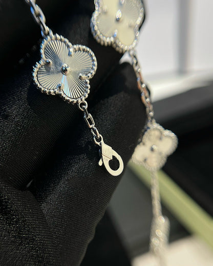 [Avelora]LUCKY CLOVER 5-MOTIF BRACELET - LASER COLLECTION