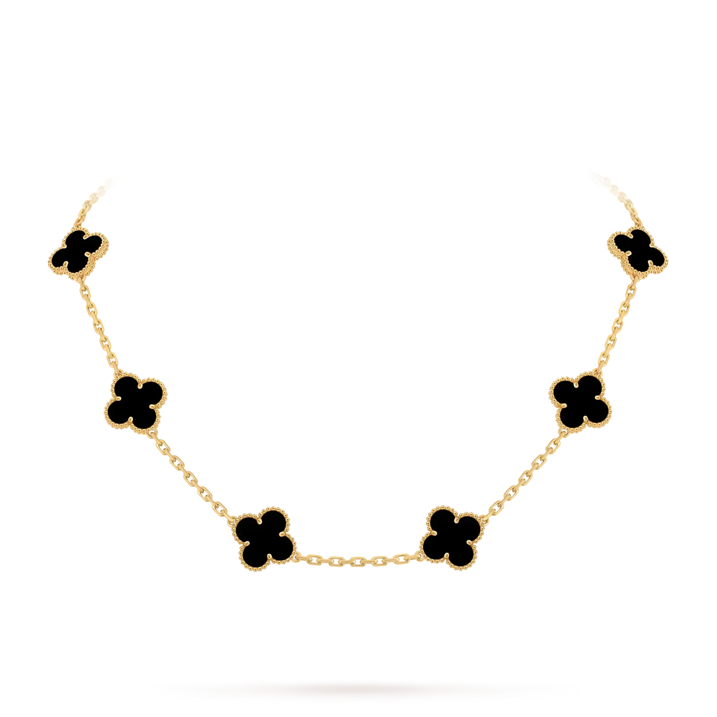 [Avelora]CLASSIC LUCKY 10-MOTIF CLOVER NECKLACE GOLD COLLECTION